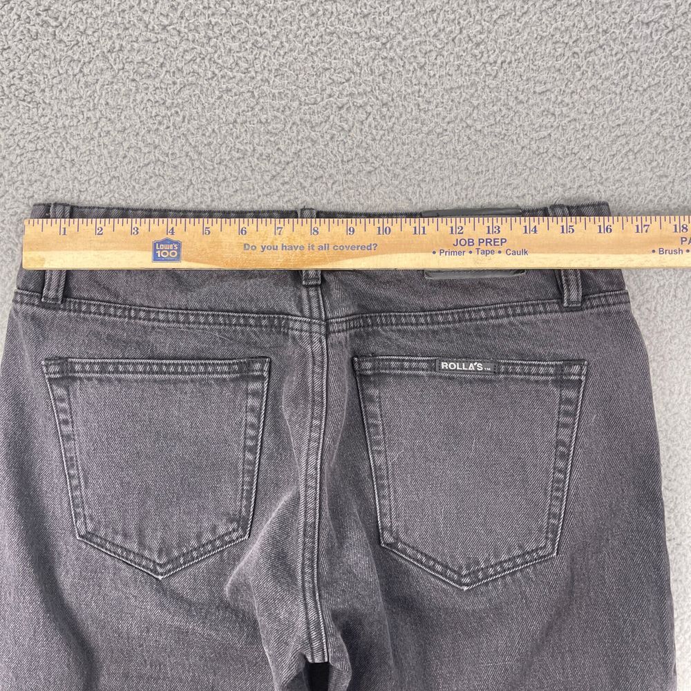 Rolla's Jeans Womens 30x32 Black Straight Leg Vintage‎ Inspired Australian Denim - Picture 8 of 10